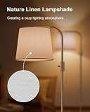 DUSKTEC Inteligentna Lampa PodłOgowa LED Do Salonu | ŁUkowa Lampa RGB 10 W / 1200 Lm Z Funkcją śCiemniania I łąCznośCią | PodłOgowa Sterowana Aplikacją Lub GłOsem, Z Alexa I Google Home