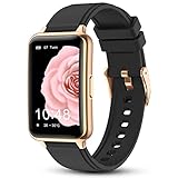 Smartwatch Damen Uhr Herren Uhren,1.57 Zoll Touchscreen quadratisch Fitness Armbanduhr mit Sportmodi/Blutdruckmessung/Fotografieren,IP67 Wasserdicht Outdoor Herrenuhr für iOS Android,2 Farbe zufällig