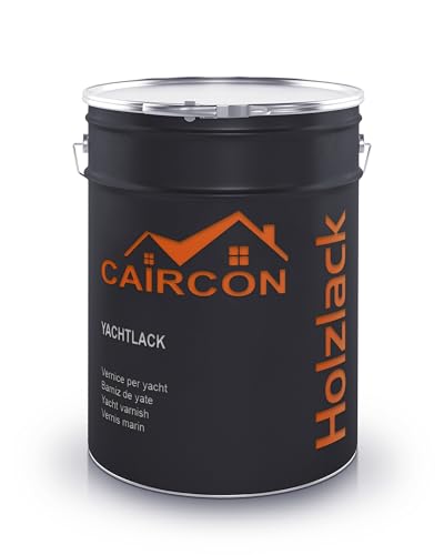 CAIRCON Vernis marin - Protection bois - Excellente dureté, résistance aux UV, à l'eau salée - Brillant - Incolore 5L