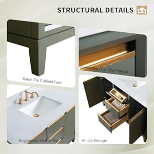 Vanityart48inchbathroomvanitywithsinkceramictop48vanitycabinetwithwithsoftclosingdoorsdrawerssolidwoodframevantagegreenva8048vg1 Urban Country Home Decor Vanity art 48 inch bathroom vanity with sink ceramic top 48 vanity cabinet with with soft closing doors drawers solid wood frame vantage green va8048 vg1 urban country home decor