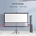 Projector Screen With Stand, 60-Inch 72-Inch Floor Standing Portable Fold-Out Rollup Matte for Projection, Includes Tripod, for Home Theater Office, Portable Home Theater Movie Screen(60