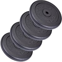 Gorilla Sports® Disques de Poids - Individuel 2,5 kg, en Fonte, 30mm
