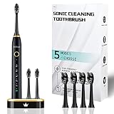 Jialaiya IPX8 Waterproof Electric Toothbrush- 2 Hours Fast Charge Sonic Toothbrush, with Smart Time