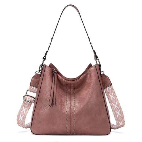 Image of Montana West Hobo Bags for Women Top Handle Satchel Shoulder Purse Bucket Handbag