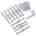 Junction Box Repairer Tool for Switch Box Repair with Struts, Bolts, Wrench for 86mm x 86mm Electrical Wall Boxes (86 Metal Strut)