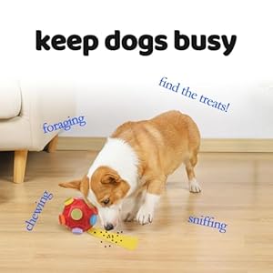 Interactive Snuffle Ball for Dogs, Furry Fellow Interactive Dog Toy, Dog Snuffle Ball, Dog Snuffle Toy Enhance Sense of Smell for Small Medium Large Dogs (Red) Interactive Snuffle Ball for Dogs, Furry Fellow Interactive Dog Toy, Dog Snuffle Ball, Dog Snuffle Toy Enhance Sense of Smell for Small Medium Large Dogs (Red)