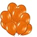 Pack of 100, Bright Orange Color Latex Balloons, MADE IN USA!
