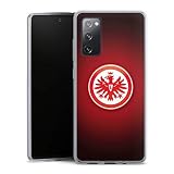 DeinDesign Silikon Hülle kompatibel mit Samsung Galaxy S20 FE Case transparent Handyhülle Eintracht Frankfurt Offizielles Lizenzprodukt Wappen