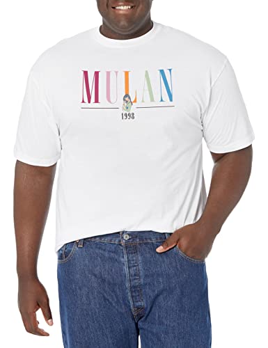 T-shirt Mulan Disney haut homme grande taille vêtement blanc coton imprimé