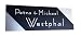Produktbild Modernes Türschild / Namensschild no.6 ; mit SOFORTGRAVUR + VORSCHAU: Aluminium in Edelstahl - Design + Acrylglas / Plexiglas Gravur inklusive.