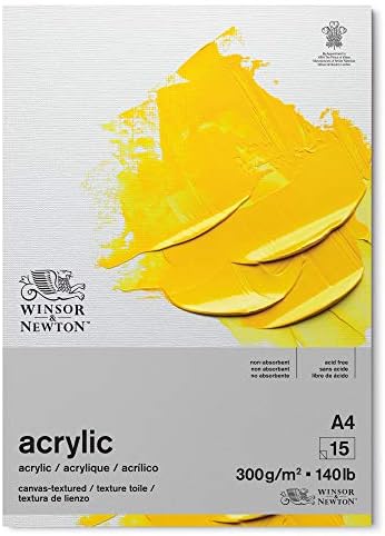 Van Gogh Acrylpapier-Block – 10 Blatt, 24x32cm, 370g/m², Mittlere Körnung, Ideal Für Acrylmalerei