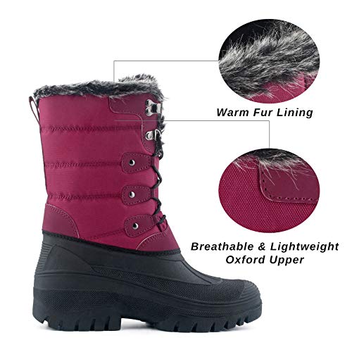 Winterstiefel für Damen von Knixmax Wasserdicht und rutschfest