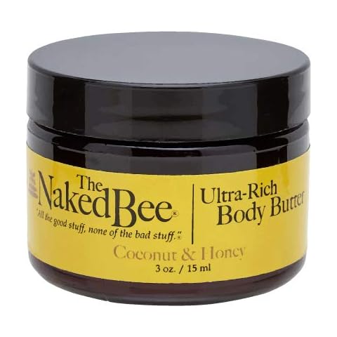 The Naked Bee Ultra-Rich Body Butter in Coconut & Honey Fragrance, Moisturise and Hydrate your Skin With the Shea Butter Base, 3oz / 15ml Cover