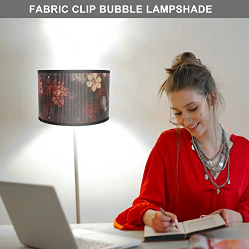 Lurrose Printed Lamp Shades Colorful Lamp Shade Vintage Drum Lamp Shade Unique Lamp Shades Trendy Decorative Handmade Drum Shade For Living Room, Bedroom, Office #TOP7