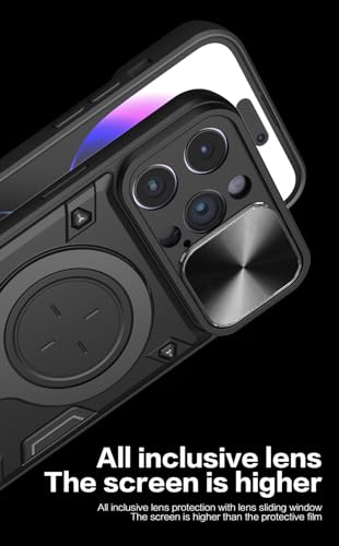 Coque pour iPhone 12 Pro Armor antidérapante violette avec anneau