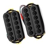 Regulowane metalowe przetworniki Humbucker do gitary elektrycznej, czarne, wykwintne części do gitary Profesjonalny Przetwornik Do Gitary Elektrycznej