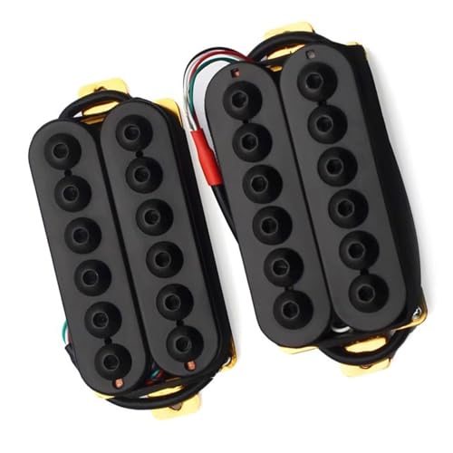 Regulowane metalowe przetworniki Humbucker do gitary elektrycznej, czarne, wykwintne części do gitary Profesjonalny Przetwornik Do Gitary Elektrycznej