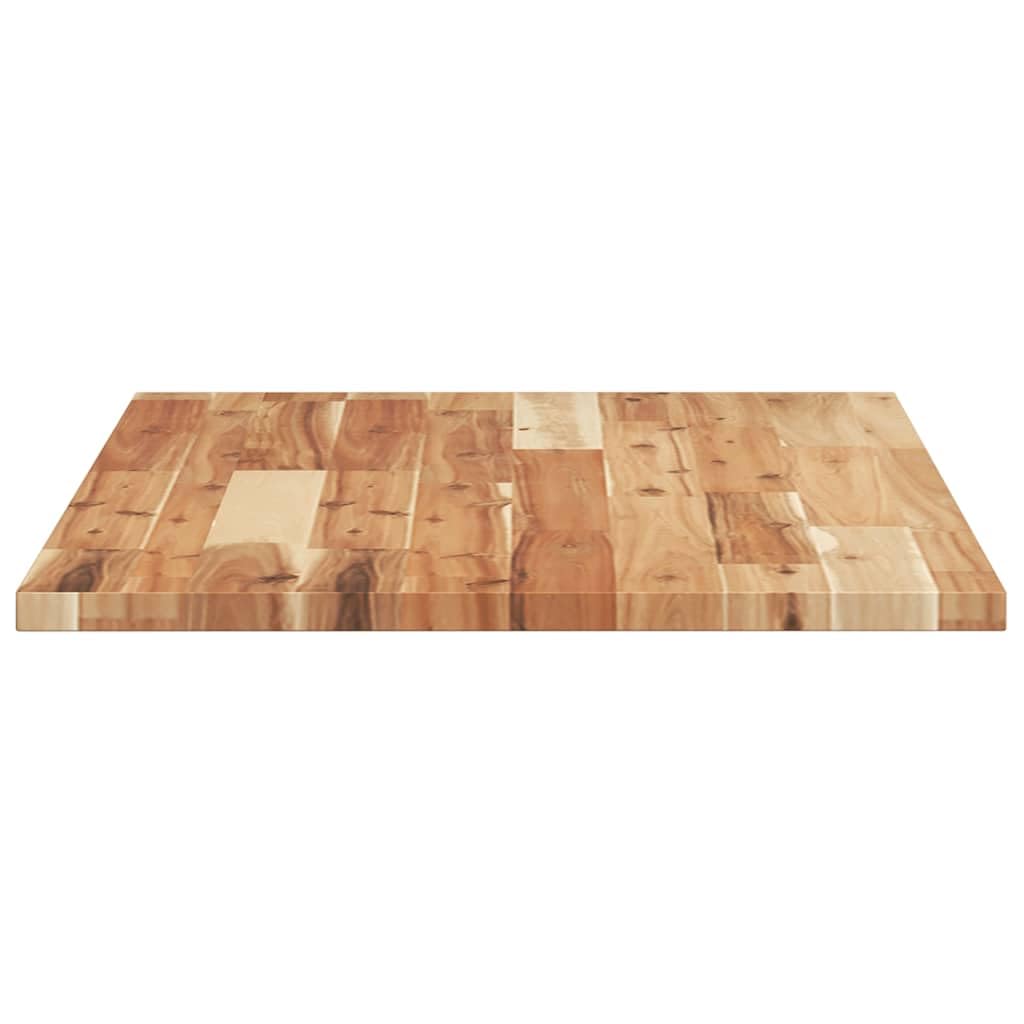 Piano da scrivania in legno di acacia, 60 x 50 x 2 cm, con rivestimento a olio, stabile piano da tavolo per ufficio e postazione di lavoro, accessorio da scrivania versatile