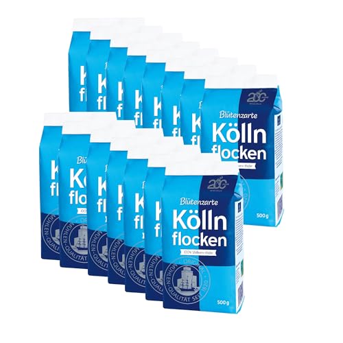 Kölln Haferflocken 500g | Blütenzarte Köllnflocken, Vegan, Reich an Ballaststoffen, Vollkornhaferflocken (Blütenzarte Flocken, 15er Pack)