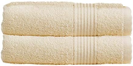 Olivia Rocco Egyptian Cotton Towels Home Bathroom Towel Set Bale Fade Resistant 500gsm Home Collection Bales Bath Sets, 2 Hand Towels White