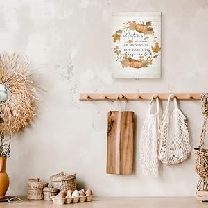 TLESKE Rustic Fall Farmhouse Wall Art Decor, Pumpkins Leaves Canvas Wall Art Prints for Farmhouse Living Room Bedroom, Autumn is God's Way Thanksgiving Wall Artwork Picture Painting Framed, 11x14in TLESKE Rustic Fall Farmhouse Wall Art Decor Pumpkins Leaves Canvas Wall Art Prints for Farmhouse Living Room Bedroom Autumn is Gods Way Thanksgiving Wall Artwork Picture Painting Framed 11x14in