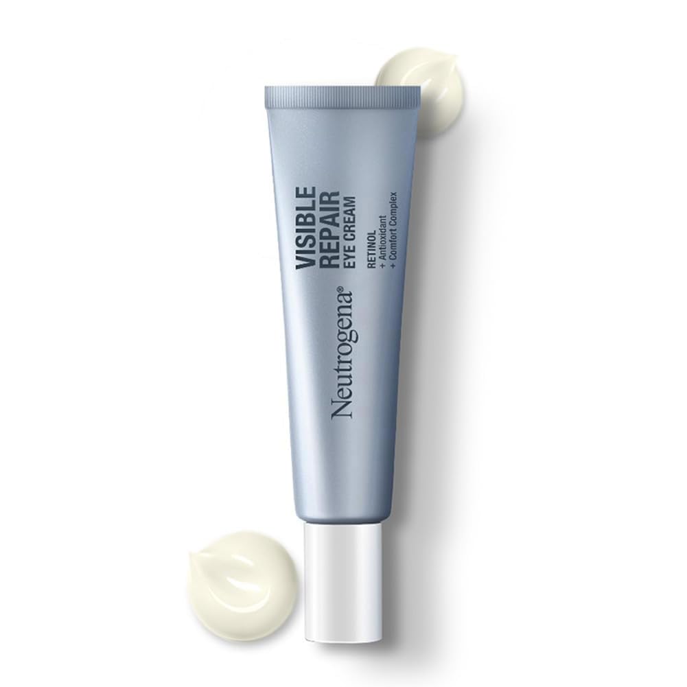 Neutrogena Visible Repair Retinol Day & Night Eye Cream | Boosts Collagen for Anti-Ageing | Reduces Dark Circles, Wrinkles & Fine Lines | 15g
