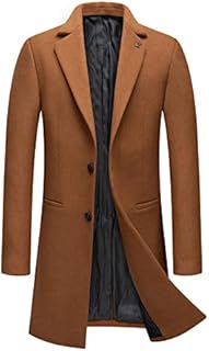 Trench Coat Men Autumn and Winter Business Medium Long Woolen Coat Fashion Lapel Warm Fashion Blazer Jacket Coats
