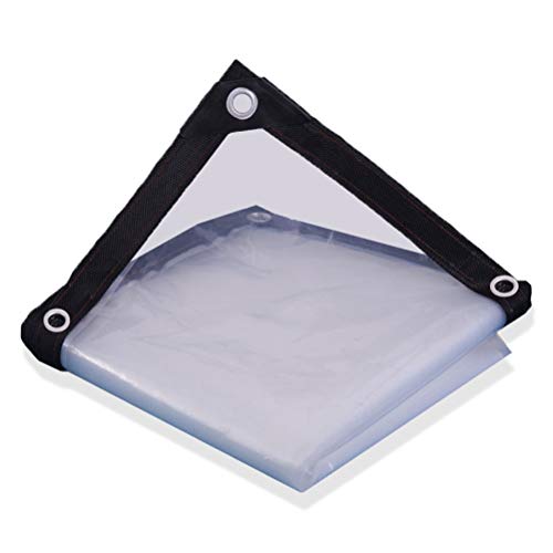 Lona impermeable transparente de alta densidad y aislamiento térmico exterior 2