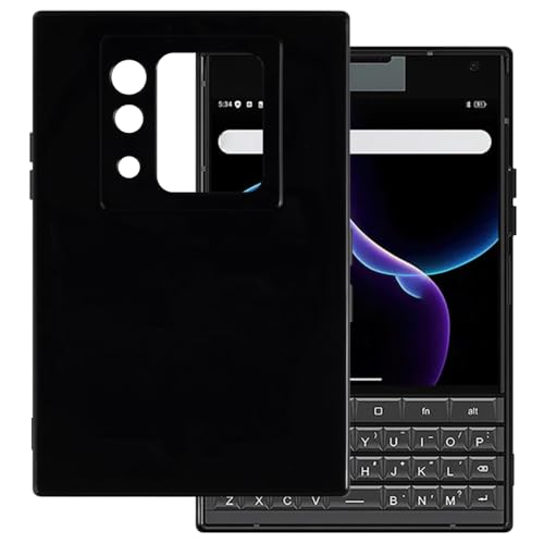 OAGELIM Hülle kompatibel mit Unihertz Titan 2 Hülle Stoßfeste TPU Weiche Flexible Schützende Handyhülle mit Kratzfestigkeit & Militärischer Fallschutz (Schwarz)