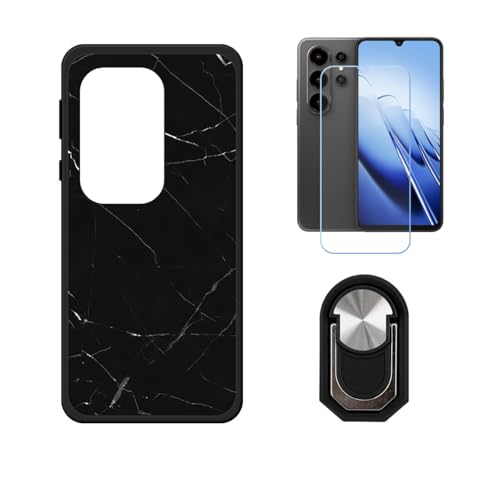 BMPNLSZ �K�pBlackview Wave 10�p+HD�����K���X�ɓK�����ėpTPU�P�[�X�A�V���J�Q���P�[�X�o���p�[�ی�o�b�N�P�[�X-�ɓK����9�d�x�X�N���C�u�h�~�X�N���[���v���e�N�^(6,88") + ���O���\�Ŕėp�I��360�x��]�\�ȃX�e���g