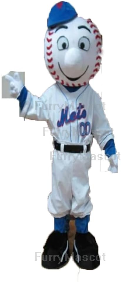 New Ballpark Mr Met Suit Mascot Costume Party Carnival Costumes