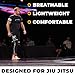 Gold BJJ Jiu Jitsu Spats - Base Layer for Gi and No-Gi Grappling - Martial Arts Pants (Full Length, Small)