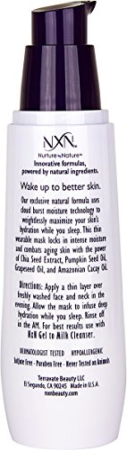 NXN Beauty Sleep Invisible Overnight Moisturizer Super Hydrating Face Mask Natural Anti-Aging Formula for Dry/Sensitive Skin, 1 Fl Oz
