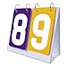 kowaku Scoreboard Flipper Multi Sports Scoreboard 2 Digits Tabletop Score Flipper Flip Score Keeper Flip Scoreboard for Badminton Outdoor Volleyball