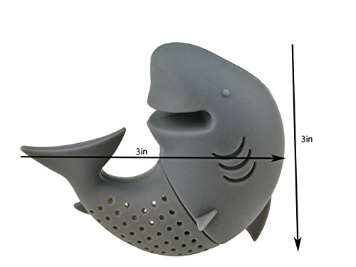 Creative Cute Animal Eco-Friendly Silicone Tea Infuser Strainer Set Of 6 Pcs Elephant Shark Swan Squirrel Strawberry Owl Tea Steeper Tea Lover’s Gift #TOP5