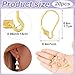 Alpinleux 20 Pcs Leverback Earring Hooks, Stainless Steel Clasp Hoop, Hypoallergenic Dangles Earring Hooks, French Ear Wire Findings for Women, DIY Crafts, Jewelry Making (Gold)