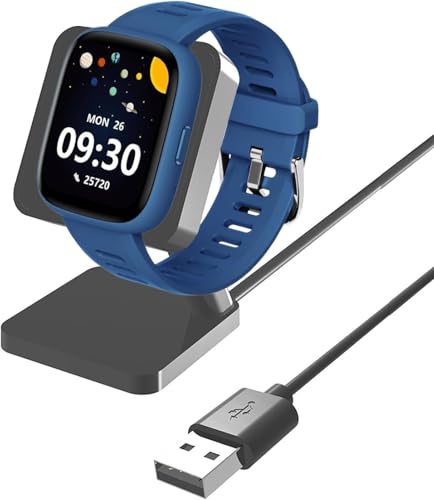 Blueshaweu Ladegerät Kompatibel mit BIGGERFIVE Smartwatch Kinder Brave 2 1,8", USB Ladekabel Schnellladegerät Lade Dock Kompatibel für BIGGERFIVE Brave 2 / Brave Smartwatch (schwarz)