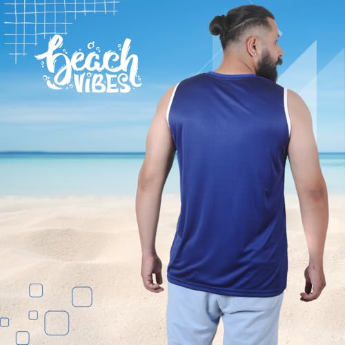 Image of Sleeveless T Shirts for Men - Gym Vest, Sando Tank Top Wear, Workout Baniyan, Stringers Inner Shirt, Bodybuilding Tshirts, Sports Tshirt Vests, Stylish Tanks Tops