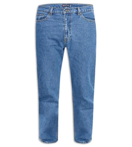 Image of D555 Duke Mens Kingsize Comfort Fit Jeans Stonewash 56 Waist Long Leg (Comfort)