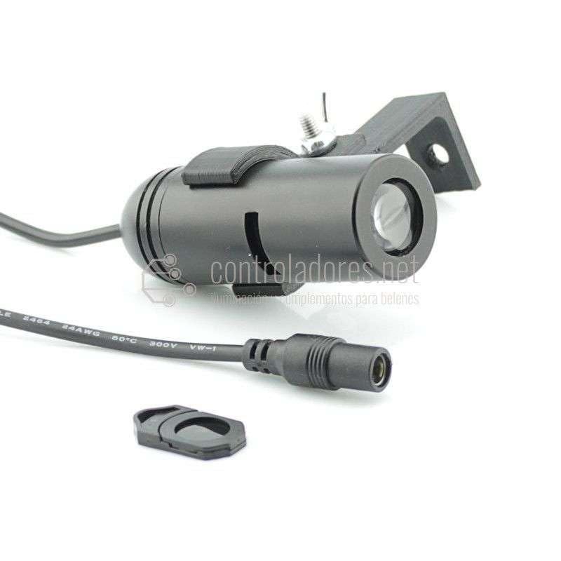 Proyector de diapositivas LED 12V 10mm para imágenes decorativas con pinza orientable