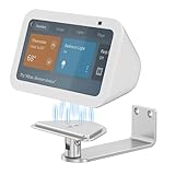Laivli Wall Mount for Echo Show 5 (3rd Gen), Aluminum Show 5 Stand with Strong Magnetic, Tilt 270 Degrees and Swivel Horizontally for Viewing, Smart Display Stand for Show 5 3rd Generation (Silver)