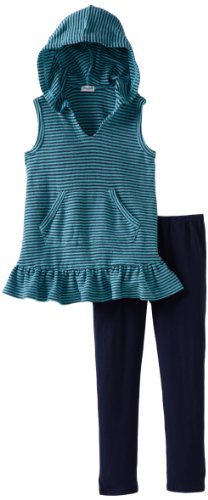 Conjunto de túnica Splendid Littles de rayas inversas para niñas