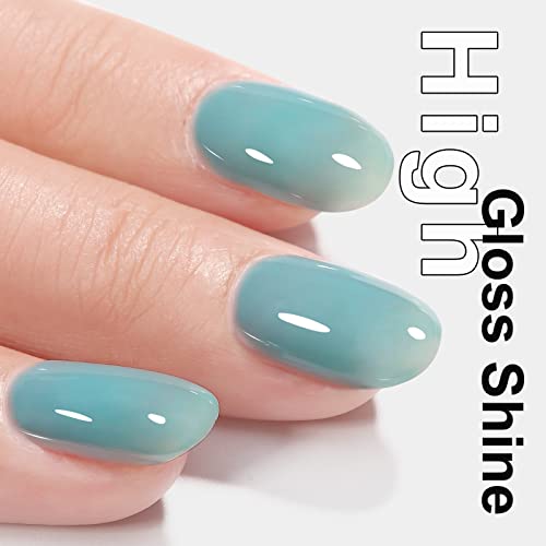 Aillsa Sheer Blue Gel Nail Polish Sky Blue Jelly Gel Polish Summer Neutral Nude Nail Polish Gel Long Lasting Translucent Natural Color Soak Off U V Gel Nails For Nail Art Diy At Home 0.51 Fl Oz /Gb71 #TOP1