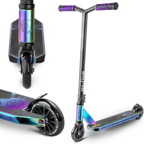 Movino Stunt Scooter Acrobático - Scooter Freestyle - Patinete Niño y Adolescentes - Plataforma de Aluminio Resistente y Rodamientos ABEC 9 - Trucos en el Skatepark - Capacidad de Carga: 100 kg