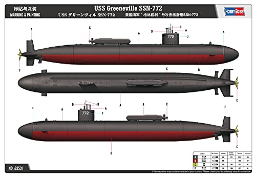 Hobby Boss Uss Greeneville Ssn-772 Boat Model Building Kit #TOP5