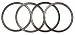 Ablewood Products 4 Pack New OEM Replacement Rubber Lid Seals for 10, 12, 16 and 20 Ounce Insulated Stainless Steel Tumblers Such as Yeti RTIC Ozark Trail Mossy Oak Atlin Beast