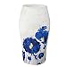 Women Floral Print Midi Pencil Skirt for Office Wear (M, 62)
