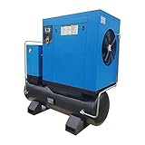 HPDAVV Total Rotary Screw Air Compressor With ASME Tank & Refrigerated Dryer - 20HP/ 15KW - 80CFM/ 1