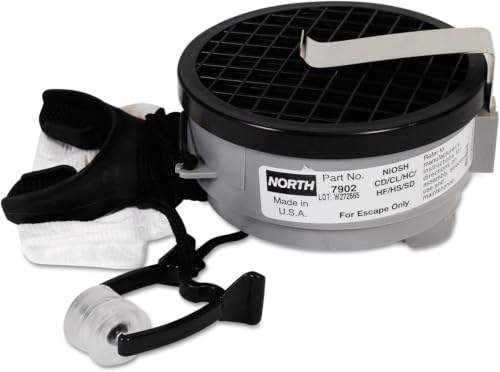 Honeywell 7902 North Silicone 7900 Series Mouthbit Acid Gas Air Purifying Respirator with Belt Clip
