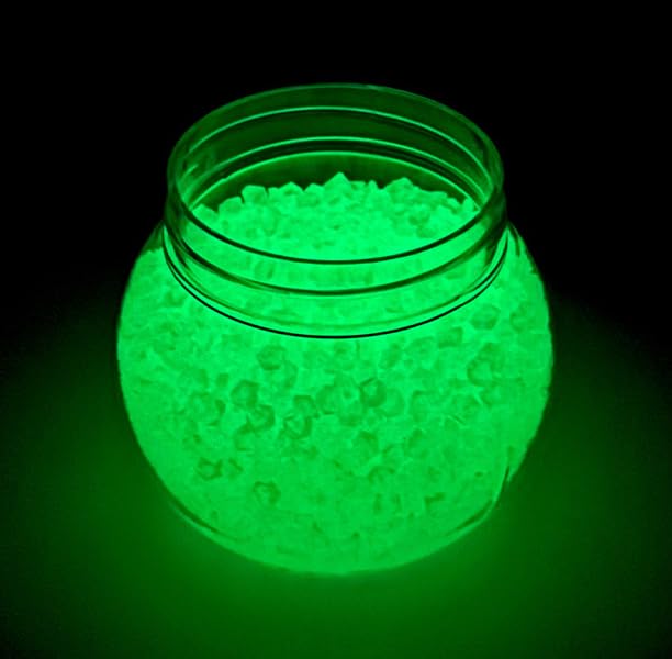 4000 Pietre Luminose Da Giardino Fluorescenti Per Vasi Decorazioni Balcone, Aquascape e Esterno, Sassolini Decorativi Luminosi per Percorsi e Aiuole (verde)